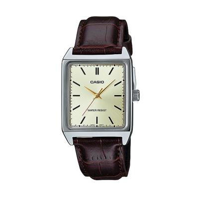 Casio MTP-V007L-9E Casual Brown Silver Jam Tangan Pria