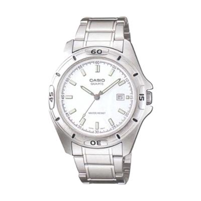 Casio Man Analog MTP-1244D-7ADF Putih Jam Tangan Pria