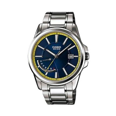 Casio Man Analog MTP-E102D-2AVDF Blue Jam Tangan Pria