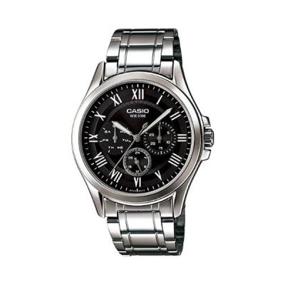 Casio Man Analog MTP-E301D-1BVDF Black Jam Tangan Pria