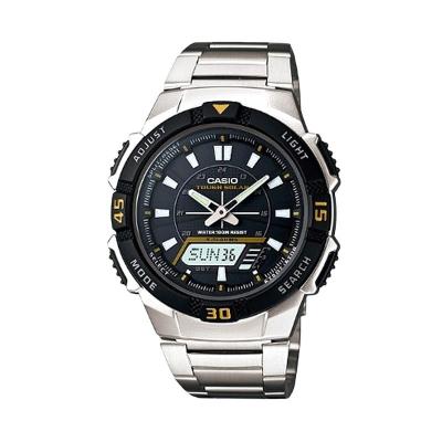 Casio Man Combination AQ-S800WD-1EVDF Silver Hitam Jam Tangan Pria