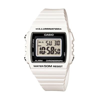 Casio Man Illuminator W-215H-7AVDF White Jam Tangan Pria