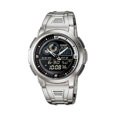 Casio Out Gear AQF-102WD-1BVDF Hitam Silver Jam Tangan Pria