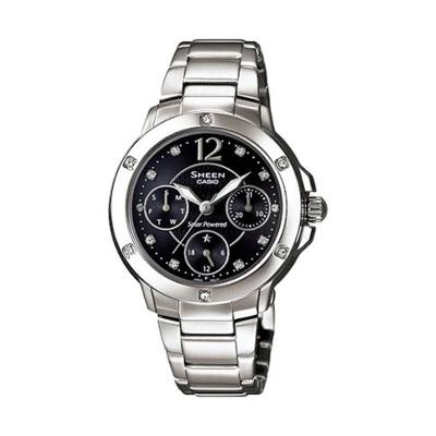 Casio Sheen SHE-3022SBD-1ADF Silver Jam Tangan Wanita