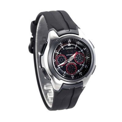 Casio Sporty AQ-163W-1B2 Black Jam Tangan Pria