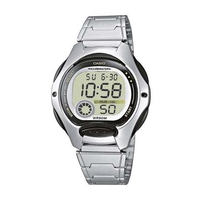 Casio Sporty LW-200D-1AV Black Silver Jam Tangan Wanita