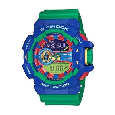 Casio g Shock GA-400-2ADR Biru Hijau Jam Tangan Pria