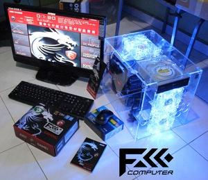 Complete FCC Gaming PC (Personal Computer) intel core i7 + LED TV 24"