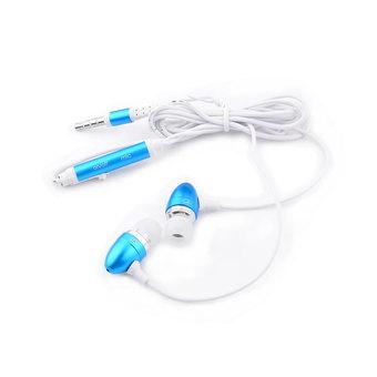 DHS 3.5mm Plug In-Ear Headset Earphone w/ Microphone (Bue) (Intl)  