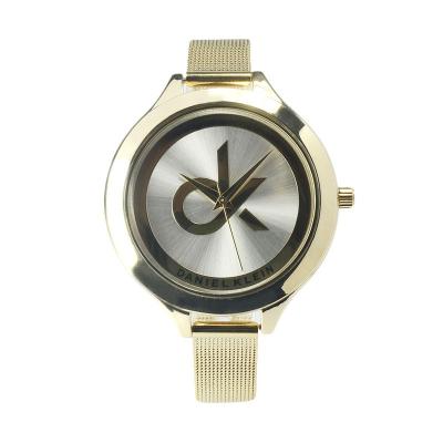 Daniel Klein Women DK 103121 IP Gold Silver Jam Tangan Wanita