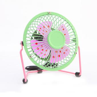 Desktop 4-Inch Usb Dots Fan Hit The Green Powder  