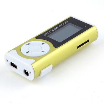 Digital LCD Screen Clip-on MP3 Player Rechargable Media Music Player With Micro SD Card Slot   (Intl)  