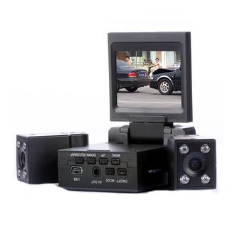 Dual Two Lens Car DVR Cam Recorder Night Vision ÔºàBlackÔºâ  