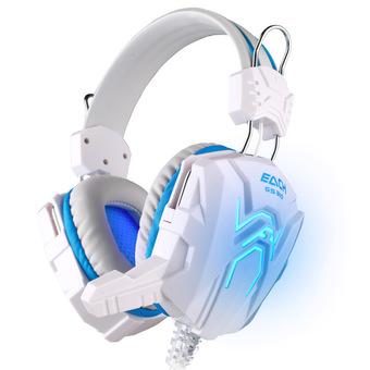 EACH GS310 Stereo Gaming Headphone Computer Game Headset Headband with Microphone Glaring LED Light(Blue) (Intl)  