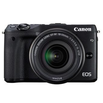 EOS M3 with EF-M18-55mm - Hitam  