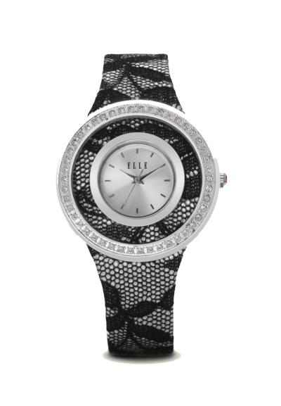 Elle Time EL20265B03N Lace Leather Strap - Silver Jam Tangan Wanita