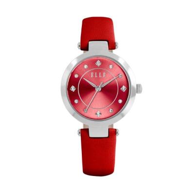 Elle Time EL20322S06C Leather Red Jam Tangan Wanita