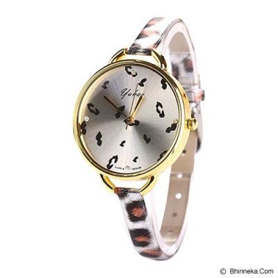 FASHION STREET Exclusive Imports Vogue Faux Leather Slim Leopard Quartz Watch [640059]