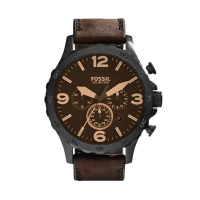 FOSSIL Nate JR1487 Brown Jam Tangan Pria