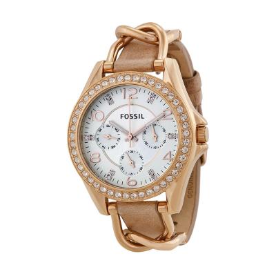 FOSSIL Riley Multifunction ES3466 Jam Tangan Wanita - Rose Gold Sand