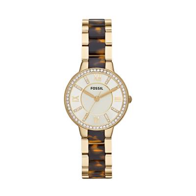 FOSSIL Virginia Gold Tone and Tortoise ES3314 Jam Tangan Wanita