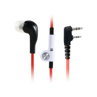 FSH In Ear Earphone With Flat Cable For Walkie Talkie (Red) (Intl)  