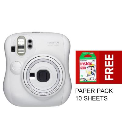 FUJIFILM INSTAX MINI 25s Free Paper Pack - White