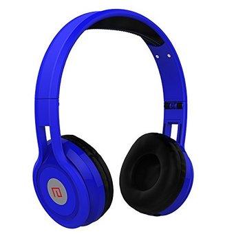 Foldable Headphone Stereo Audio Surround Sound for Earphone with Microphone (Blue)(Intl)  