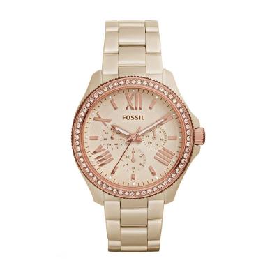 Fossil Cecile Ceramic CE1092 Toasted Almond Jam Tangan Wanita