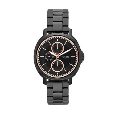 Fossil Chelsey Multifunction ES3451 Jam Tangan Wanita - Black Rose Gold