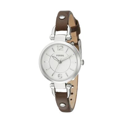 Fossil ES3861 Georgia Silver Dial Jam Tangan Wanita - Brown