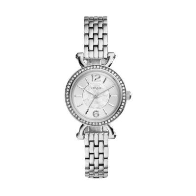 Fossil Georgia Cordell ES3893 Silver Jam Tangan Wanita