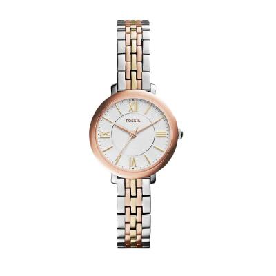 Fossil Jacqueline ES3847 Silver Rose Gold Jam Tangan Wanita