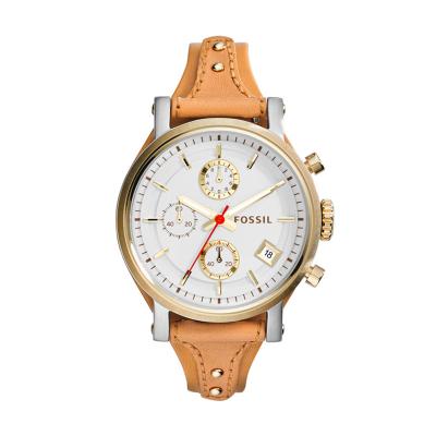 Fossil Original Boyfriend Chronograph ES3615 Jam Tangan Wanita - White Brown