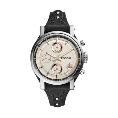 Fossil Original Boyfriend Chronograph ES3946 Jam Tangan Wanita - Black