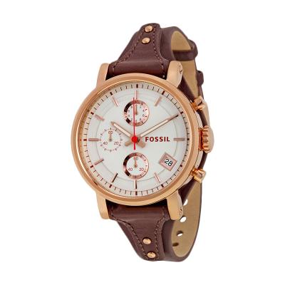 Fossil Original Boyfriend ES3616 Jam Tangan Wanita - Rose Gold Raisin