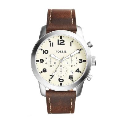 Fossil Pilot 54 Chronograph FS5146 Silver Jam Tangan Pria