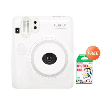 Fujifilm Instax 50s White Kamera Polaroid + Paper Pack