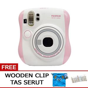 Fujifilm Instax Mini 25s PINK Free Tas Serut + Wooden Clip PINK