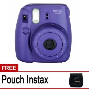 Fujifilm Instax Mini 8 8S Grape Free Pouch Kulit 8s GRAPE UNGU