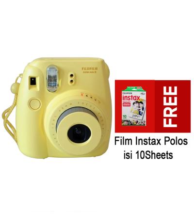 Fujifilm Instax Mini 8S - Kuning Free 1Pack Film instax mini isi 10 Mini 8s Yellow