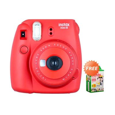 Fujifilm Instax Mini 8S Raspberry Kamera Instax (Free Paper)