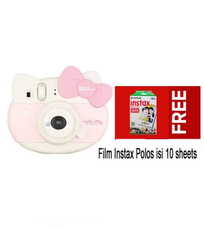 Fujifilm Instax Mini Hello Kitty - Pink + Free 1Pack Film instax mini isi 10