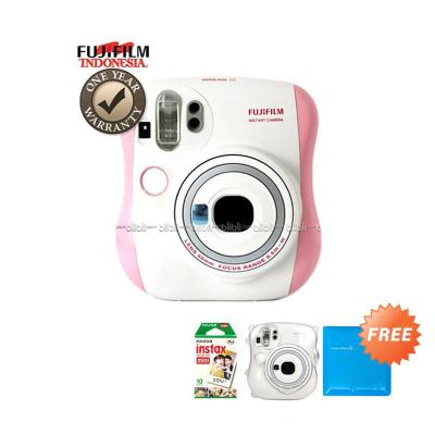 Fujifilm Instax Polaroid 25s Pink Kamera Pocket + Hardcase + Album + Refill