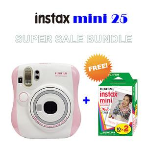 Fujifilm Instax Polaroid Mini 25 Pink PAKET MURAH