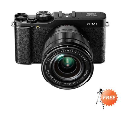 Fujifilm X-M1 16-50mm Black Kamera Mirorrless + Tripod