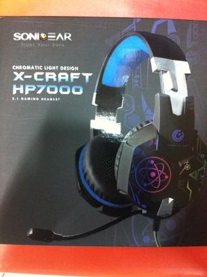 GAMING HEADSET Headphone SONICGEAR X-CRAFT HP7000 NEW ORIGINAL