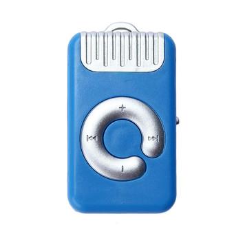 HKS 32GB Mini Clip Metal USB MP3 Player Support Micro SD TF Card Music Media (Blue) (Intl)  