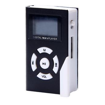 HKS 32GB Mini USB Clip MP3 Player LCD Screen Support Micro SD TF Card (Black) (Intl)  