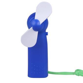 Handheld Mini Fan ABS Cooler Two Blades by 2x1.5V AA Charger (Blue)  